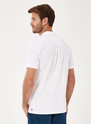 Polo Shirt Print White from Shop Like You Give a Damn