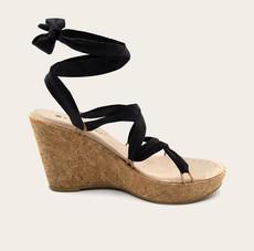 Wedges ChilÃ³n Cork Black via Shop Like You Give a Damn