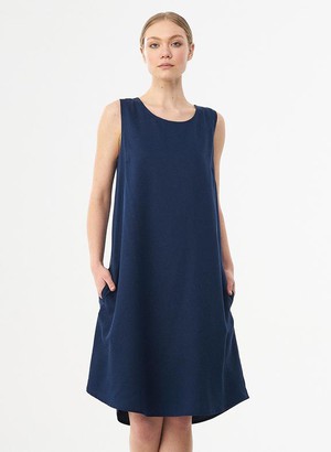 Sleeveless Dress Navy from Shop Like You Give a Damn