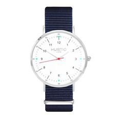 Moderno Montezuma Watch Silver, White & Ocean Blue via Shop Like You Give a Damn