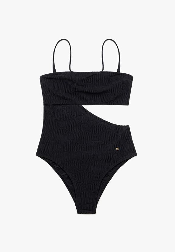 Swimsuit Hibisco Black Structure from Shop Like You Give a Damn