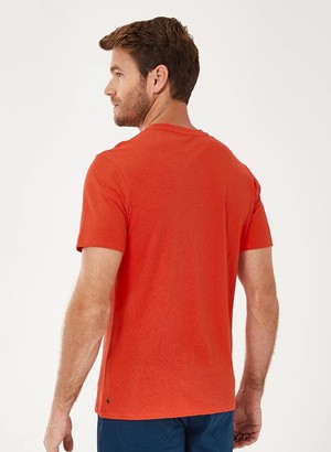 T-Shirt Organic Cotton Linen Red from Shop Like You Give a Damn