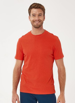 T-Shirt Organic Cotton Linen Red from Shop Like You Give a Damn