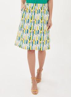 Skirt Print Yellow Blue via Shop Like You Give a Damn