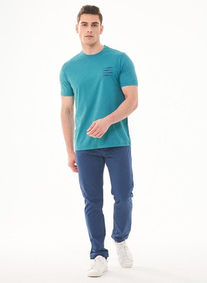 T-Shirt Fish Print Blue from Shop Like You Give a Damn