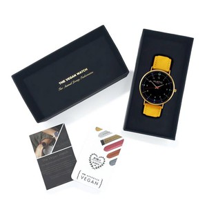 Watch Moderna Suede Gold Black & Mustard Yellow from Shop Like You Give a Damn