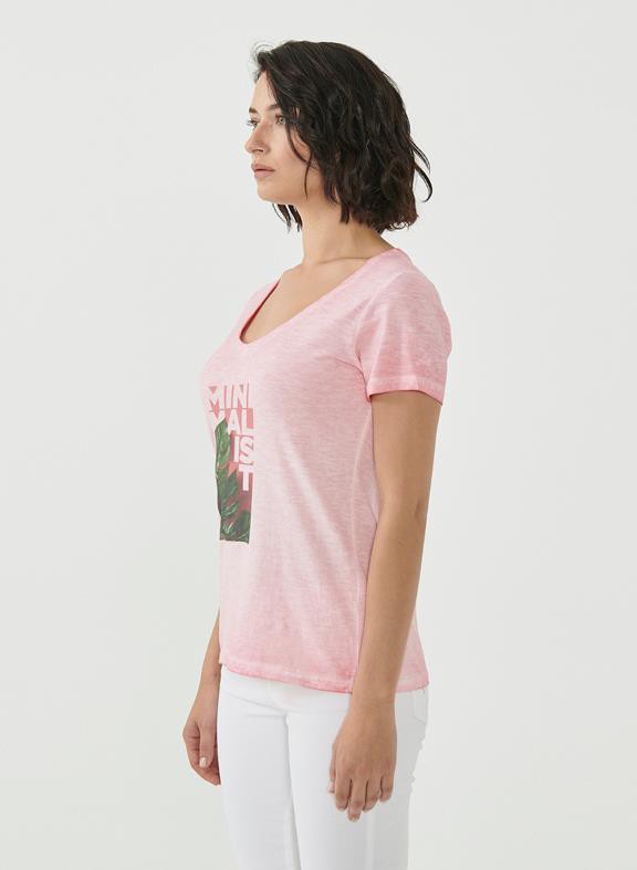 T-Shirt Organic Cotton Print Pink from Shop Like You Give a Damn