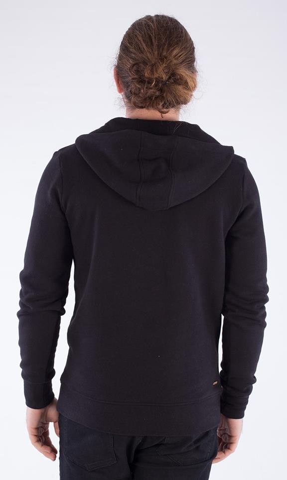 Hoodie With Zipper Black from Shop Like You Give a Damn