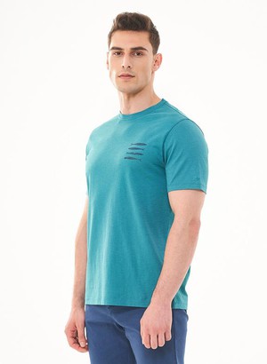 T-Shirt Fish Print Blue from Shop Like You Give a Damn
