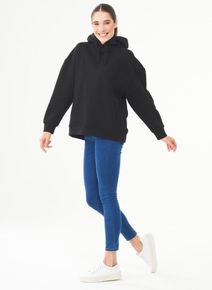 Hoodie Oversized Black from Shop Like You Give a Damn