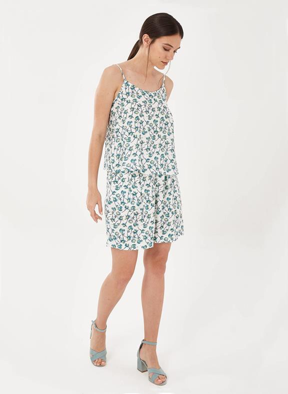 Spaghetti Straps Top Flowers Blue from Shop Like You Give a Damn