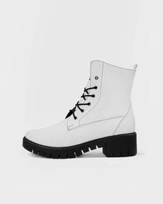 Lace-Up Boots Classic White via Shop Like You Give a Damn