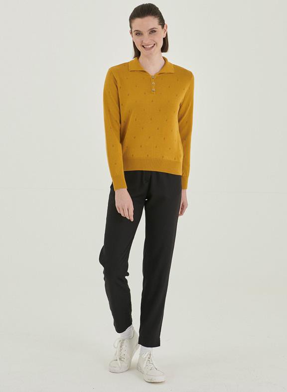 Sweater With Collar Yellow from Shop Like You Give a Damn