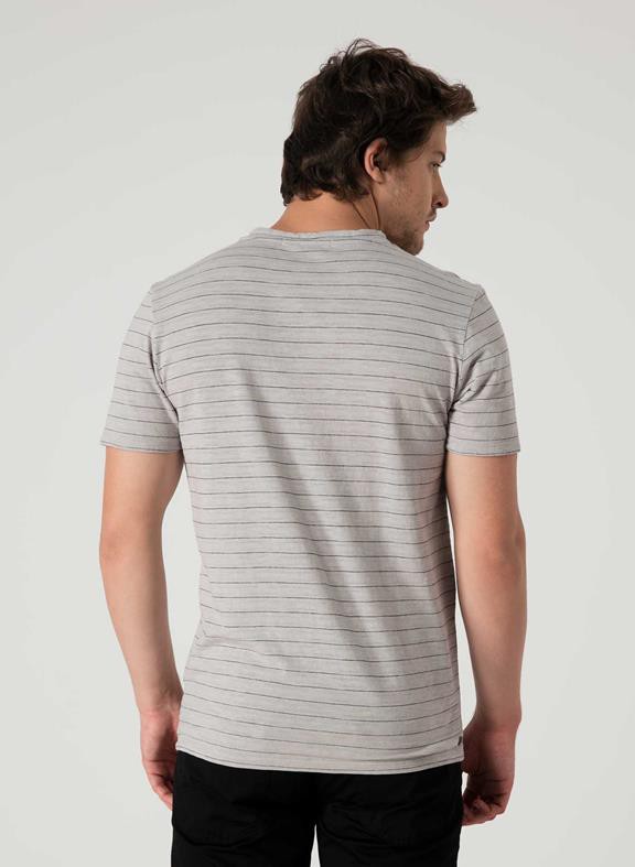 Striped V-Neck T-Shirt from Shop Like You Give a Damn