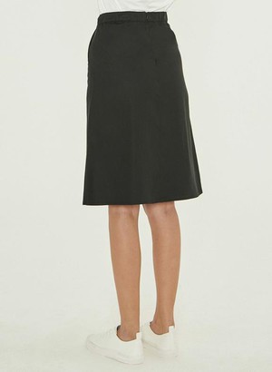 Midi Skirt Tencelâ¢ Black from Shop Like You Give a Damn