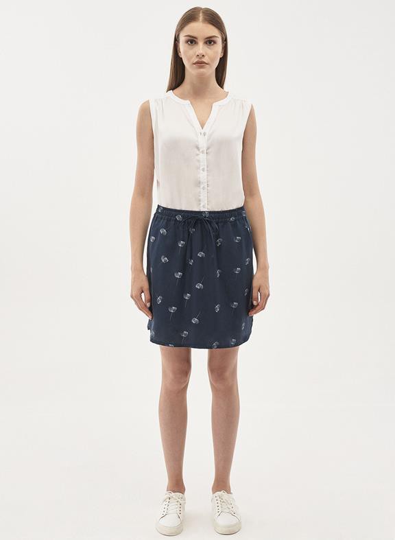 Tencel Short Skirt Navy Blue from Shop Like You Give a Damn