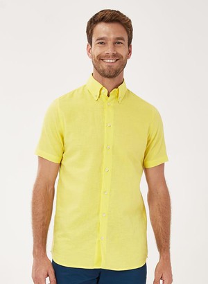 Shirt Short Sleeves Yellow from Shop Like You Give a Damn