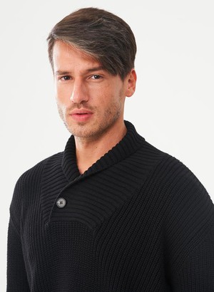 Shawl Collar Sweater Black from Shop Like You Give a Damn