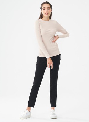 Long Sleeve Top Stone Beige from Shop Like You Give a Damn