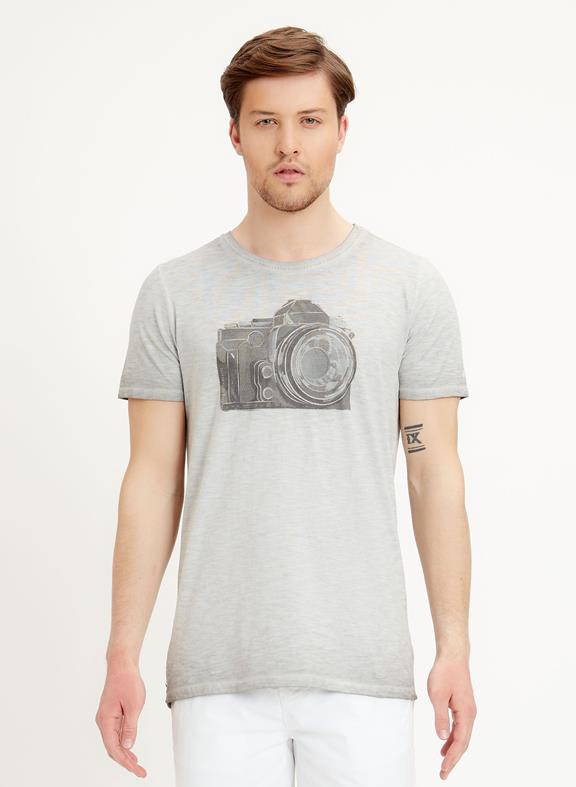 T-Shirt Camera Grey from Shop Like You Give a Damn