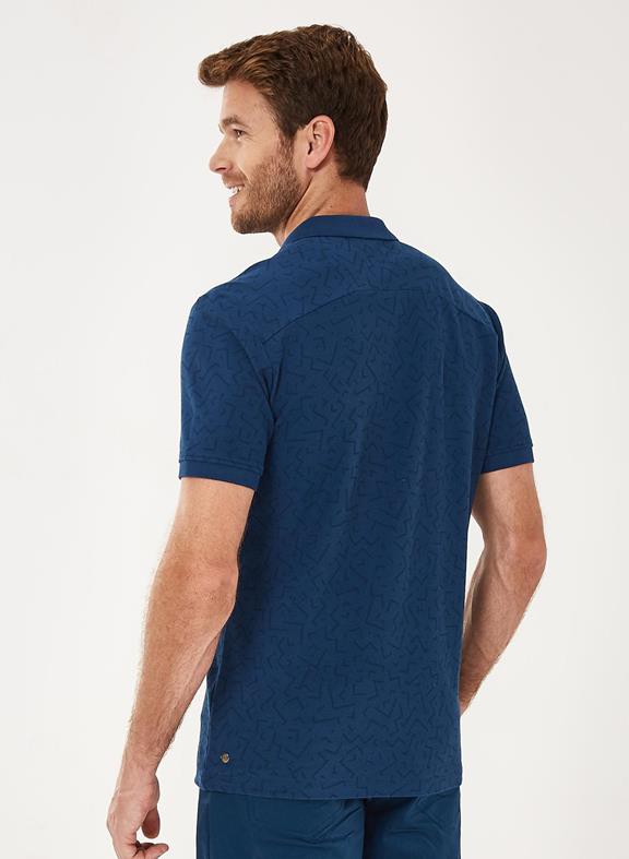 Polo Shirt Zipper Dark Blue from Shop Like You Give a Damn