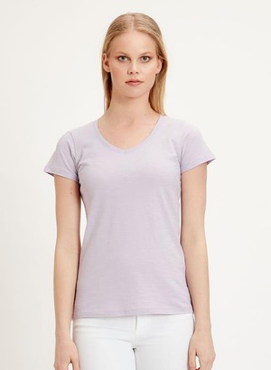 Basic T-Shirt Organic Cotton Lilac from Shop Like You Give a Damn