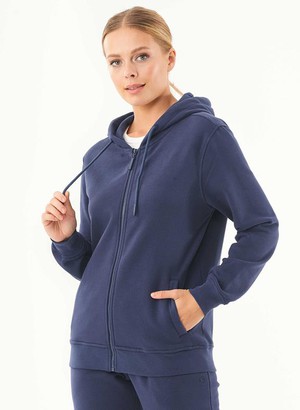 Soft Touch Zip Hoodie Navy from Shop Like You Give a Damn