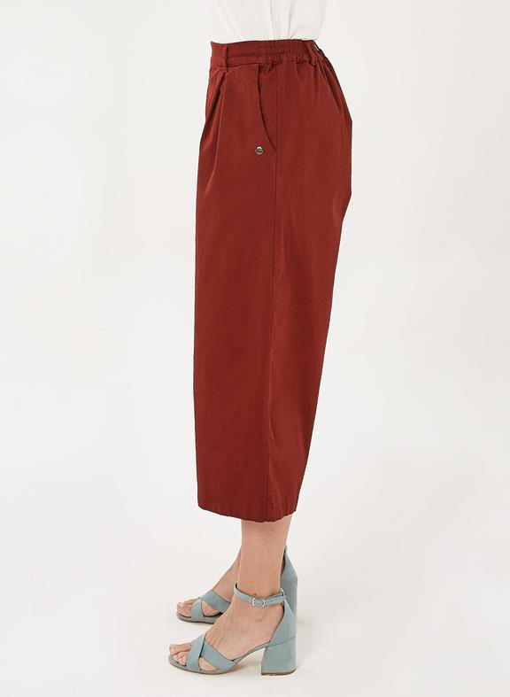 Culotte Pants Dark Red Brown from Shop Like You Give a Damn