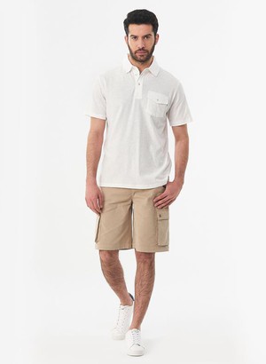 Polo Shirt With Chest Pocket White from Shop Like You Give a Damn