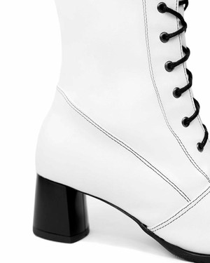 Lace-Up Boots Cactus White from Shop Like You Give a Damn