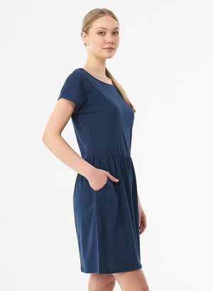 Jersey Dress Dark Blue from Shop Like You Give a Damn