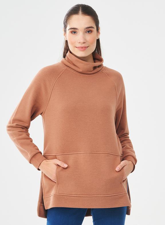 Turtleneck Sweatshirt Light Brown from Shop Like You Give a Damn