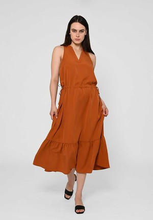 Maxi Dress Ramaria Dark Amber from Shop Like You Give a Damn
