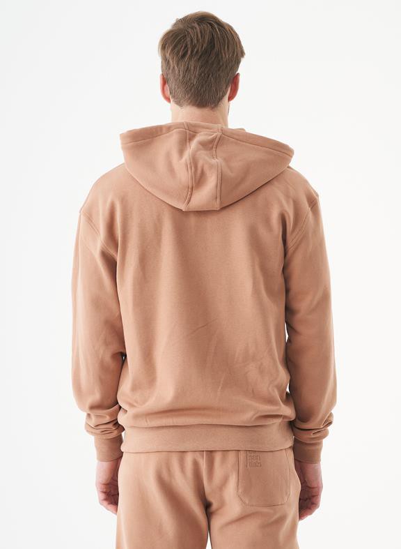 Unisex Zip-Up Hoodie Junda Light Brown from Shop Like You Give a Damn