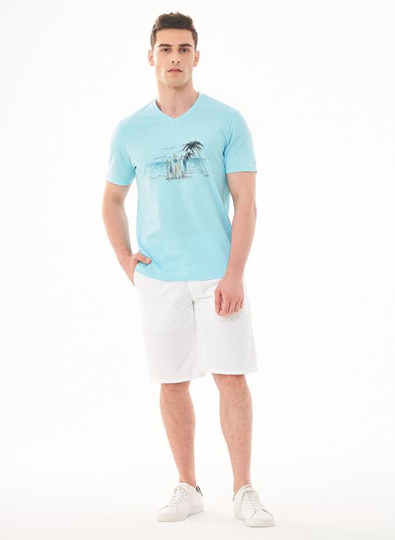 T-Shirt Beach Print Mint from Shop Like You Give a Damn