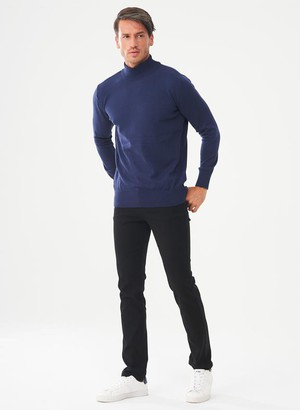 Turtleneck Navy Blue from Shop Like You Give a Damn