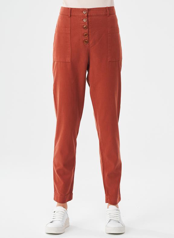 Pants Dark Orange Brown from Shop Like You Give a Damn