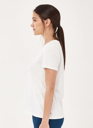 T-Shirt With Popcorn Print White from Shop Like You Give a Damn