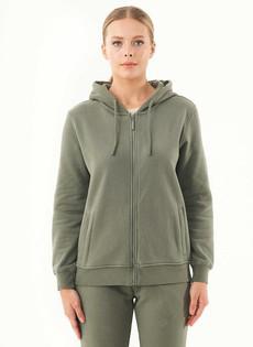 Soft Touch Zip Hoodie Olive via Shop Like You Give a Damn