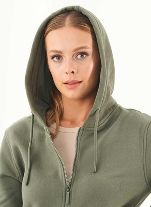 Soft Touch Zip Hoodie Olive from Shop Like You Give a Damn