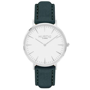 Women's Watch Hymnal Silver, White & Forest Green from Shop Like You Give a Damn