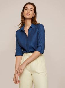 Shirt Elm Blue Melange via Shop Like You Give a Damn