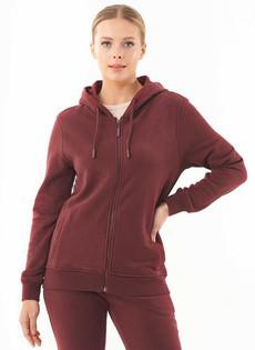 Soft Touch Zip Hoodie Burgundy via Shop Like You Give a Damn