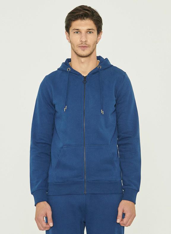 Hooded Sweat Jacket Organic Cotton Navy from Shop Like You Give a Damn