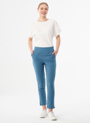 Pants Linen Mix Blue from Shop Like You Give a Damn