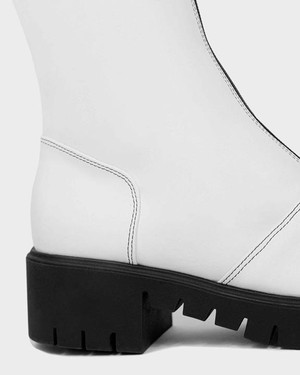 Cyber Boots Cactus Leather White from Shop Like You Give a Damn