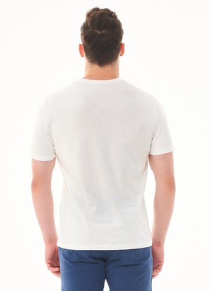 T-Shirt Bicycle Print White from Shop Like You Give a Damn