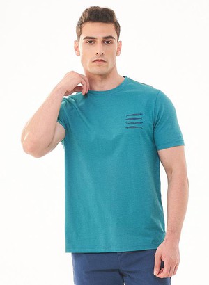 T-Shirt Fish Print Blue from Shop Like You Give a Damn