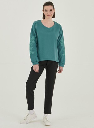 Sweater With Print Blue from Shop Like You Give a Damn