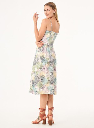 Spaghetti Strap Dress Dots Multicolour from Shop Like You Give a Damn